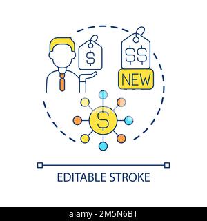 Icône Nouveau concept de prix Illustration de Vecteur