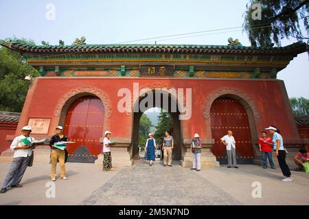 Architectures traditionnelles dans le Jin Memorial Hall, Shanxi Banque D'Images