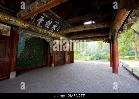 Architectures traditionnelles dans le Jin Memorial Hall, Shanxi Banque D'Images