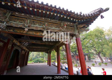 Architectures traditionnelles dans le Jin Memorial Hall, Shanxi Banque D'Images