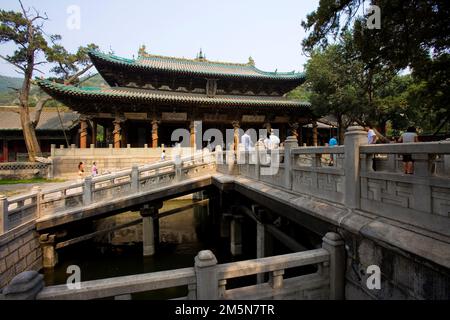 Architectures traditionnelles dans le Jin Memorial Hall, Shanxi Banque D'Images