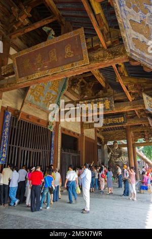 Architectures traditionnelles dans le Jin Memorial Hall, Shanxi Banque D'Images