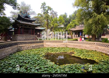 Architectures traditionnelles dans le Jin Memorial Hall, Shanxi Banque D'Images