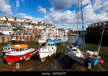 Mevagissey Harbour, Mevagissey, Cornwall, Angleterre, Royaume-Uni Banque D'Images