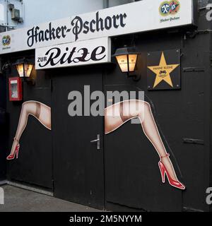 Zur Ritze, pub culte de Hambourg, Reeperbahn, St. Pauli, Hambourg, Allemagne Banque D'Images