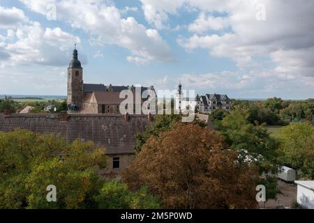 Château de Leitzkau, siège de la Fondation culturelle Saxe-Anhalt, Leitzkau, Saxe-Anhalt, Allemagne Banque D'Images