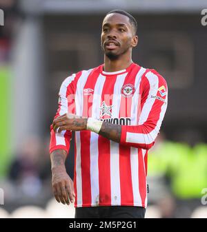 26 décembre 2022 - Brentford v Tottenham Hotspur - Premier League - Gtech Community Stadium Ivan Toney de Brentford lors du match de la Premier League au Gtech Community Stadium. Image : Mark pain / Alamy Live News Banque D'Images