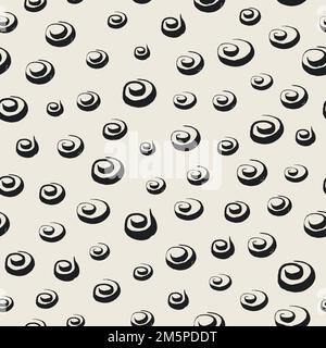 Motif sans couture avec mouvements de grunge fantaisistes Illustration de Vecteur