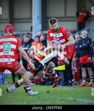 Llandovery RFC v Carmarthen Quins 2022 Indigo Prem Banque D'Images