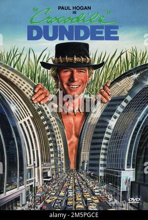 Crocodile Dundee affiche de film Paul Hogan Banque D'Images