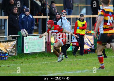 Llandovery RFC v Carmarthen Quins 2022 Indigo Prem Banque D'Images