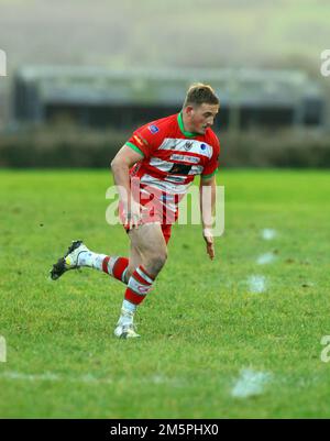 Llandovery RFC v Carmarthen Quins 2022 Indigo Prem Banque D'Images