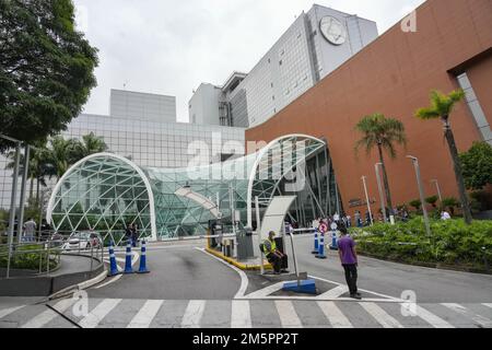 30 décembre 2022: Vue extérieure de l'hôpital Albert Einstein à Sao Paulo, au Brésil, où Edson Arantes do Nascimento, connu dans le monde entier sous le nom de Pele, est mort à l'âge de 82 ans, jeudi, 29 décembre 2022. Pele avait été hospitalisé pendant 30 jours pour des ajustements de traitement contre le cancer du côlon, découvert en 2021. Le réveil et l'enterrement auront lieu dans la ville de Santos (vers 100km de Sao Paulo) (Credit image: © Paulo Lopes/ZUMA Press Wire) Banque D'Images