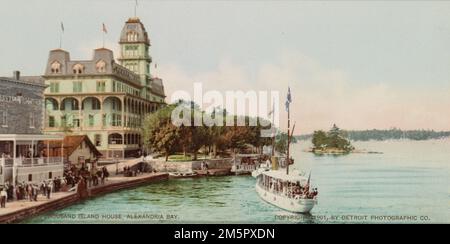 Thousand Island House, Alexandria Bay, USA c 1901 - Detroit Publishing Co - Photochrom print Banque D'Images