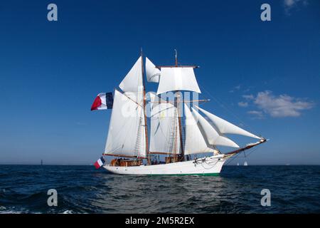 Goélette Etoile de la Marine française, début de la course de Sunderland, 2018 Banque D'Images