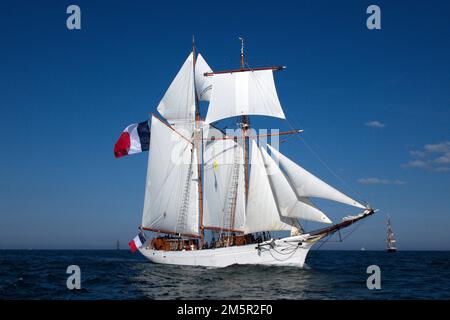 Goélette Etoile de la Marine française, début de la course de Sunderland, 2018 Banque D'Images