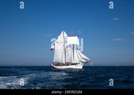 Goélette Etoile de la Marine française, début de la course de Sunderland, 2018 Banque D'Images