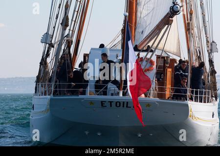 Goélette Etoile de la Marine française, début de la course de Sunderland, 2018 Banque D'Images