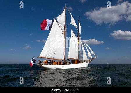 Goélette Etoile de la Marine française, début de la course de Sunderland, 2018 Banque D'Images