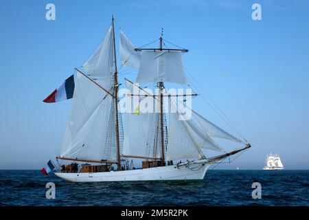 Goélette Etoile de la Marine française, début de la course de Sunderland, 2018 Banque D'Images