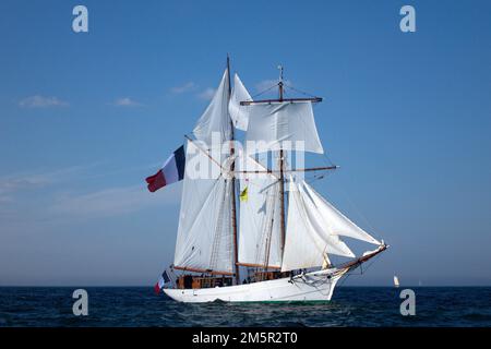 Goélette Etoile de la Marine française, début de la course de Sunderland, 2018 Banque D'Images