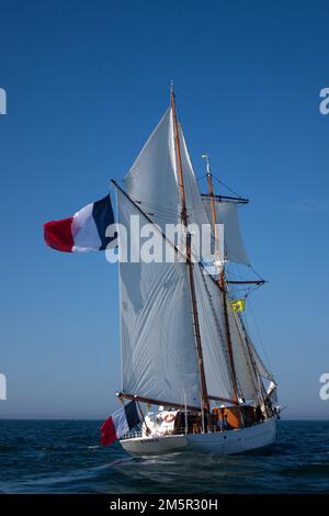 Goélette Etoile de la Marine française, début de la course de Sunderland, 2018 Banque D'Images