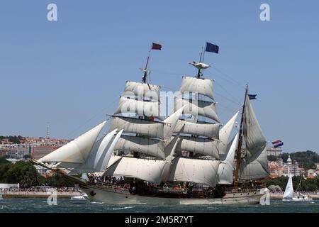 La barque néerlandaise Europa, Lisbonne, 2012 Banque D'Images