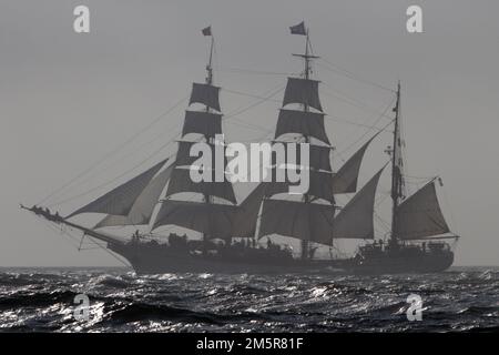 La barque néerlandaise Europa, début de la course à Lisbonne, 2012 Banque D'Images