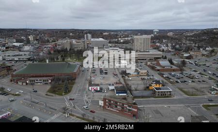 12 2022 novembre, Sudbury Ontario Canada. Vue aérienne de Sudbury. Luke Durda/Alamy Banque D'Images