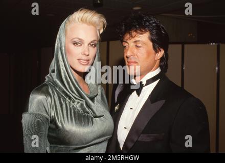Sylvester Stallone et Brigitte Nielsen 1986 crédit : Ralph Dominguez/MediaPunch Banque D'Images