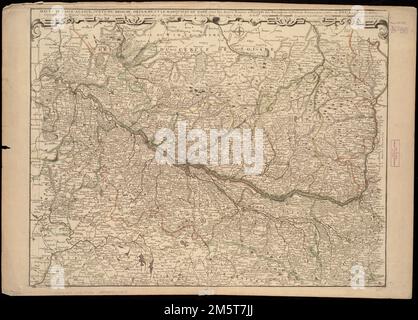 Haute et Basse Alsace, Suntgaw, Brisgaw, Ortenaw et le Marquisat de Bade, avec les routes et passages des montagnes et forêts noires, pour entrer en Souabe. Relief montré par les haches , France , Alsace , région Allemagne , Bade-Wurtemberg Banque D'Images