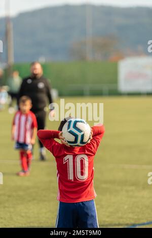 uniforme de football pour enfants Banque D'Images