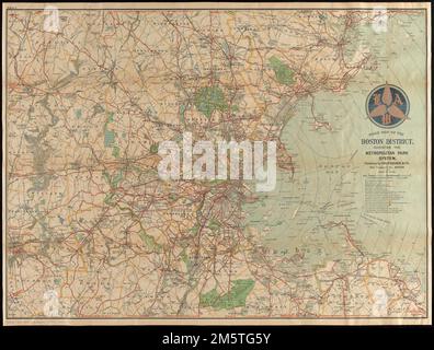 Carte routière du quartier de Boston montrant le système de parc métropolitain. La conservation de cette pièce a été financée par Thomas L. Clemence dans la mémoire aimante de Beverly E. Clemence. Grugeage indiqué par les contours et les hauteurs de point. Profondeurs indiquées par des lignes d'isodose. Vous y trouverez également des pistes cyclables, des chemins de fer, des postes et des distances radiales depuis Boston State House. Diffère de l'autre édition de 1898 en ce qu'il a insignia 'L.A.W.' [League of American Wheelmen] au-dessus du titre. Dans la marge supérieure gauche : plaque Y.. Vers la fin du 19th siècle, l'avènement de la bicyclette « sécurité », ainsi nommée parce que ses deux roues de même taille, Banque D'Images