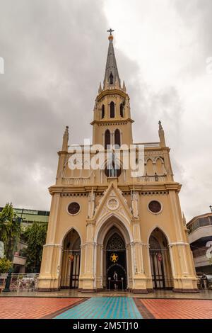 Église Saint-Rosaire ou Église Kalawar, Église catholique romaine dans le district de Samphanthawong, Bangkok, Thaïlande. Banque D'Images