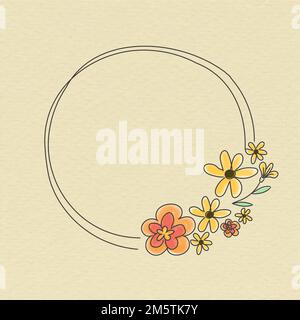 Fleur dessinée à la main, vecteur Illustration de Vecteur