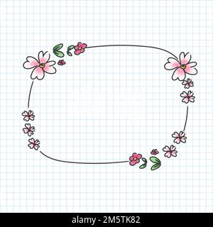 Fleur dessinée à la main, vecteur Illustration de Vecteur