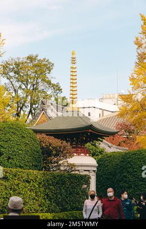 Architecture du temple Sensoji, Asakusa Banque D'Images