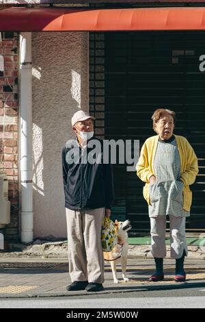 Le vieillissement de la population du Japon Banque D'Images