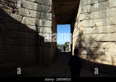 Mycenae 'Rich in Gold', le royaume de la mythique Agamemnon Banque D'Images