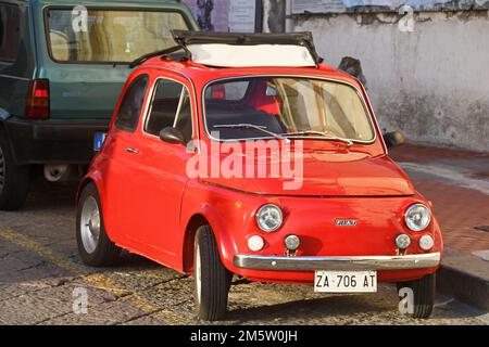 Fiat 500 légendaire. Italie Banque D'Images