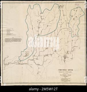 Rivière Chicopee. Depuis : le Massachusetts Senate document 100 de 1876, septième rapport annuel du State Board of Health du Massachusetts , Massachusetts , Hampden ,comté , Chicopee ,rivière Banque D'Images