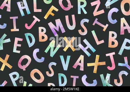 Vecteur de papier peint lettre pastel Illustration de Vecteur