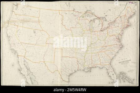 Carte des États-Unis exposant les différents districts de collecte. Sénat ex. Doc N° 77.... , États-Unis Banque D'Images