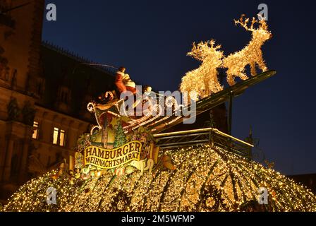 Marché de Noël à Hambourg, Allemagne Banque D'Images