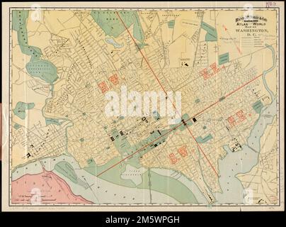 Rand, Atlas du monde classé de McNally & Co. : Carte de Washington, D.C. Orienté vers le nord en haut à gauche. Titre alternatif sous l'échelle de la barre: Rand, McNally & Co. Plan d'Atlas des affaires de Washington, D.C. Index à l'intérieur de la couverture... Carte de Washington, D.C Rand, la nouvelle carte pratique de McNally & Co de Washington et des environs Rand, McNally & Co. Carte de l'Atlas des affaires de Washington, D.C. Carte de Washington, D.C Rand, McNally & Co Nouvelle carte pratique de Washington et des environs Rand, McNally & Co. Carte de l'Atlas des affaires de Washington, D.C, District of Columbia, Washington Banque D'Images