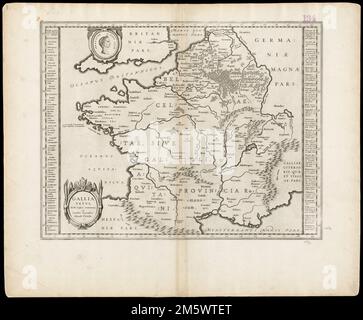 Gallia vetus : ad IUL Caesaris commentaria ex conatibus geographicis. Carte de la France antique. Grugeage illustré par illustration. Le verso est vide. Comprend une cartouche décorative en bas à gauche et un portrait de Jules César en haut à gauche. Le catalogage, la conservation et la numérisation ont été rendus possibles en partie par le Fonds national de dotation pour les sciences humaines : exploration de l'effort humain. Fait partie de l'atlas de portefeuille composite avec le titre 'Collection d'anciennes cartes.'. Collection d'anciennes cartes. Collection d'anciennes cartes, France Banque D'Images