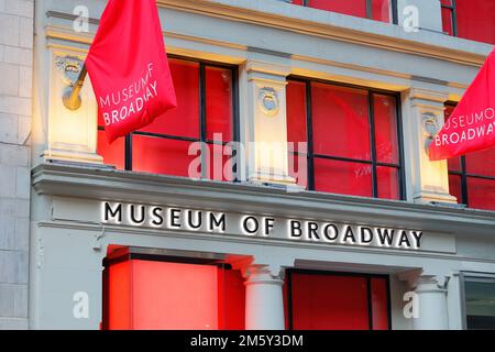 The Museum of Broadway, 145 W 45th St, New York, New York, New York photo d'un musée de Times Square à Manhattan. Banque D'Images