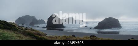 Plage de Meyers Creek, sud de l'Oregon Banque D'Images