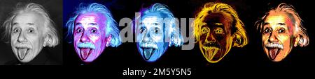 Albert Einstein, Albert Einstein... Banque D'Images