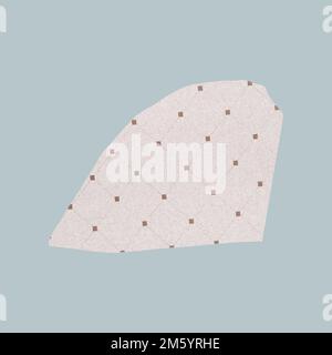 Motif à pois roses et motif bannière vectorisée Illustration de Vecteur